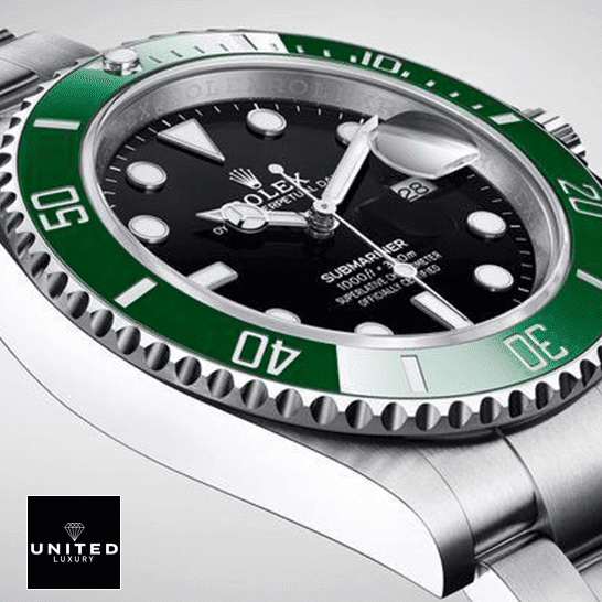 Rolex Submariner Date Kermit Black Dial 16610LV MK2 S.Steel Case Inspired