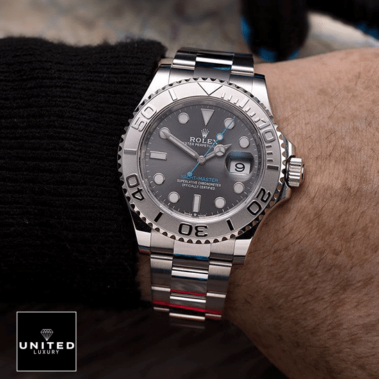 Rolex Yacht Master 116622 Steel Dial Inspired on the wrist