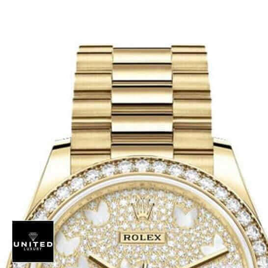 Rolex Datejust 278288RBR-0011 Yellow Gold And Diamond Automatic Mother Pearl Butterfly Dial Oyster Inspired