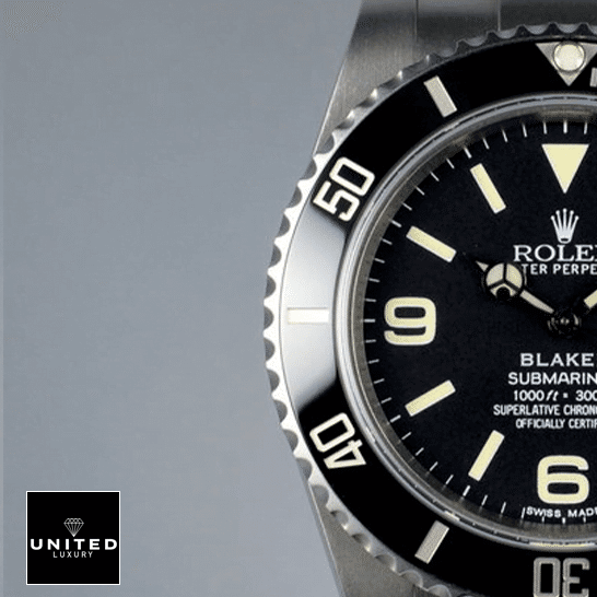 Rolex Blaken Submariner Black Bezel and Dial Inspired half view