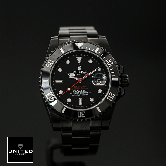 Rolex Blaken Submariner Bamford Inspired black backgraund