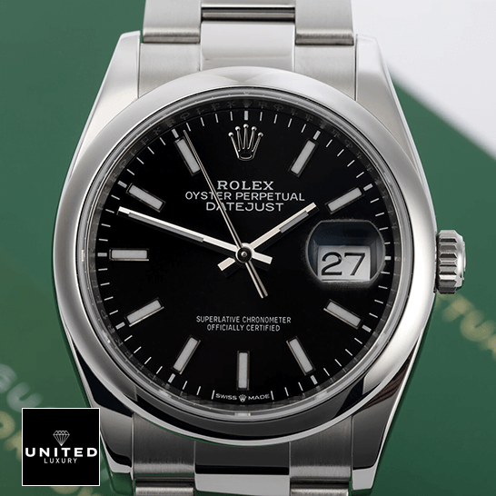 Rolex Datejust 115200-0004 Black Dial Inspired on the warranty card