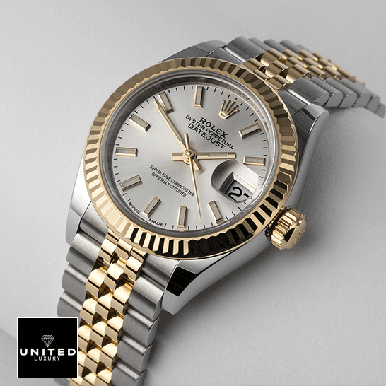 Rolex 126333 Datejust Yellow Gold Jubilee Inspired white background