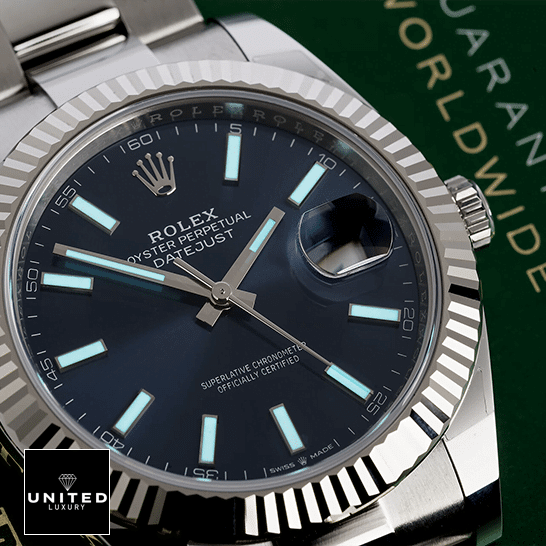 Rolex Datejust 126334 Steel Blue Luminous Dial Inspired