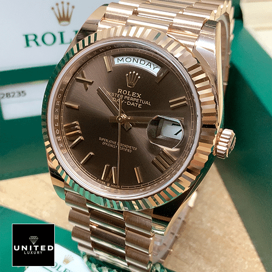 Rolex Day-Date 40 228235-0002 Stainless Steel With Rose Gold Inspired