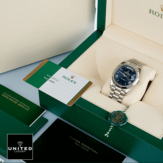 Rolex Day-Date 40 228239 Inspired ın the Rolex Box & Guarantee Card