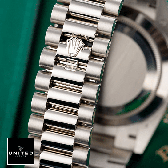 Rolex Day-Date 40 228239 Oyster Bracelet on the Rolex Logo