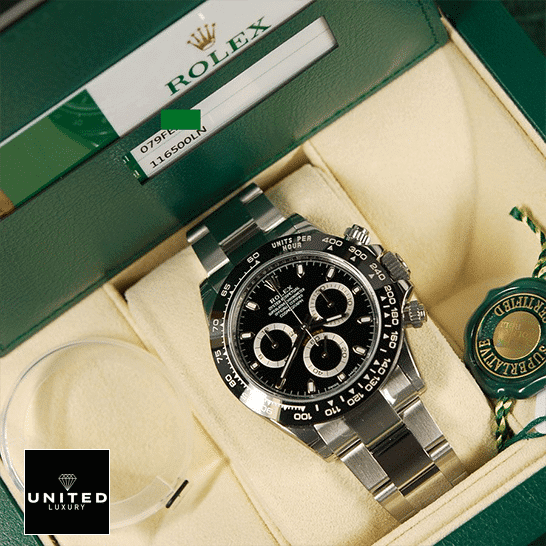 Rolex Daytona 116500ln-0002 Inspired in the Rolex Box & Guarantee Card