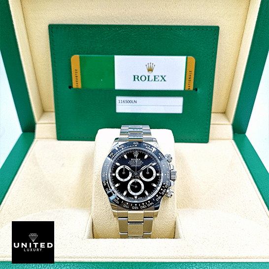 Rolex Daytona 116500ln-0002 Inspired in the Rolex Box and warranty card on the back