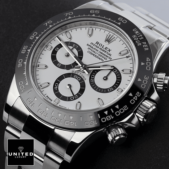 Rolex Daytona 116500ln-0001 Black Bezel White Dial Oyster Inspired