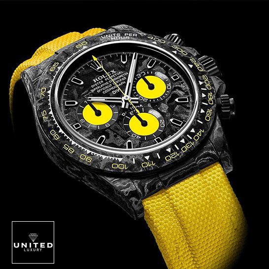 Rolex Daytona DiW NTPT Carbon 46490 “All Carbon Lemon Edition” Inspired