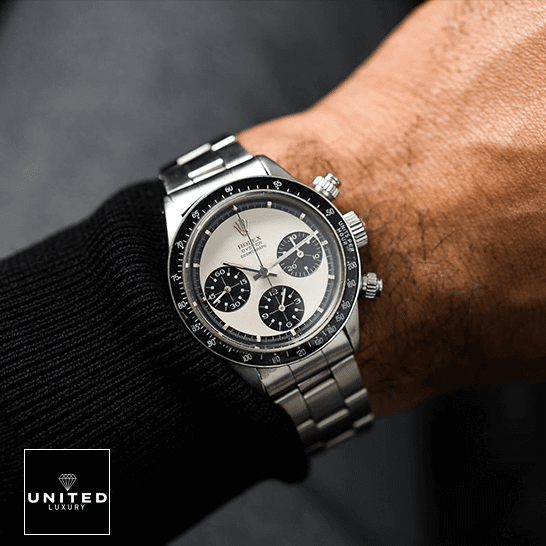 Rolex Daytona Paul Newman Panda Inspired on his arm