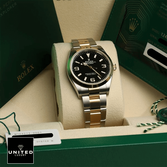 Rolex 2021 Explorer 124273 Oyster Bracelet Inspired in the Rolex Box & Guarantee Card