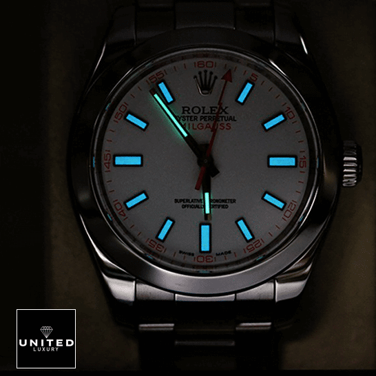 Rolex Milgauss 116400-0002 Luminous Stick Dial Inspired