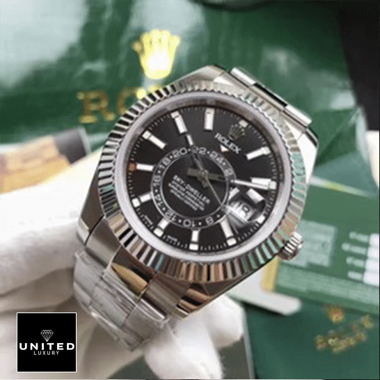 Rolex Sky-Dweller Black Dial 326934 Inspired