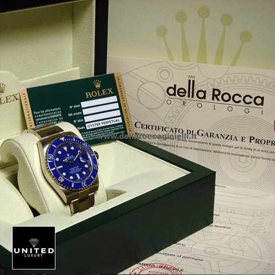 Rolex Submariner 116619lb-0001 Inspired & Guarantee Card in the Rolex Box