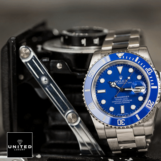 Rolex Submariner Blue Dial 116619lb-0001 Blue Bezel Inspired