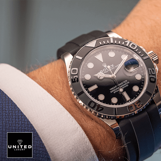 Rolex Yacht-Master 226659 Black Watch on his arm