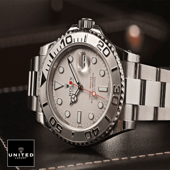 Rolex Yacht Master Platinum Dial Steel 116622PLSO Inspired side view