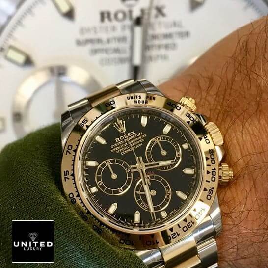 Rolex Daytona Yellow Gold 116508-0004 Inspired on his arm