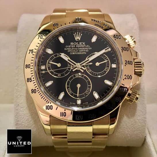 Rolex Daytona Yellow Gold 116508-0004 Yellow Gold Bezel Inspired